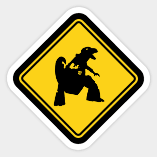 GRIMLOCK CROSSING - Transformers Gen 1 dinobots Sticker